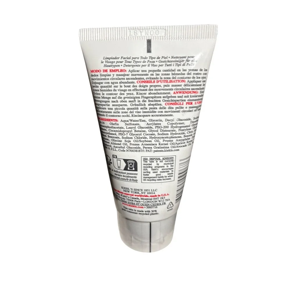 Kiehls Ultra Facial Cleanser Gentle Liquid Formula All Skin Types 2.5oz 75ml